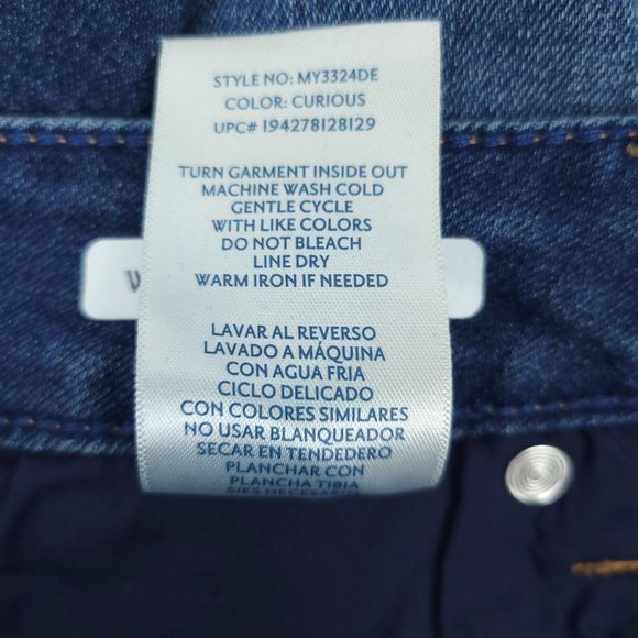 Seven7 Weekend Shorts Women Dark Wash Denim Jean Fray Hem 5" Inseam Stretch Sz 4 - Picture 8 of 10